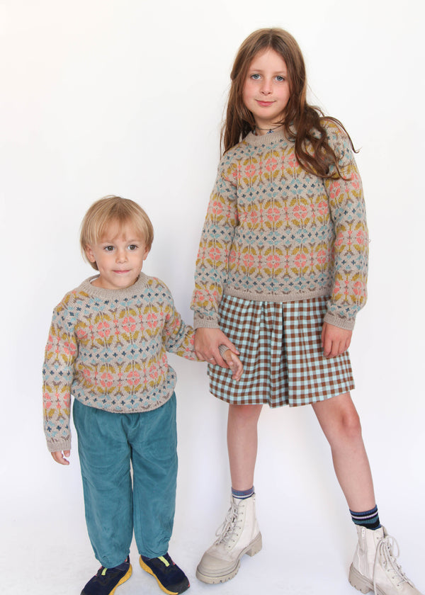 Alpaca Pattern Sweater - Multi