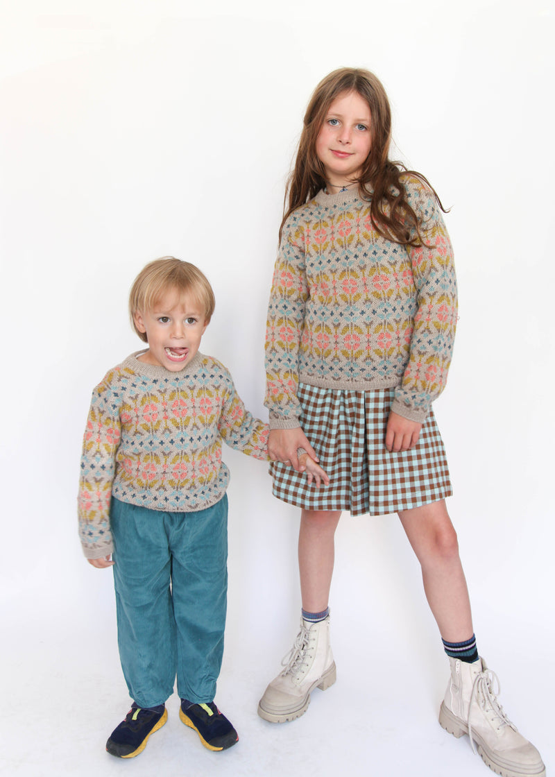 Alpaca Pattern Sweater - Multi
