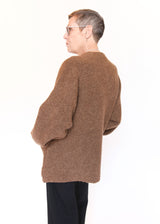 Double Face Cardigan - Rust