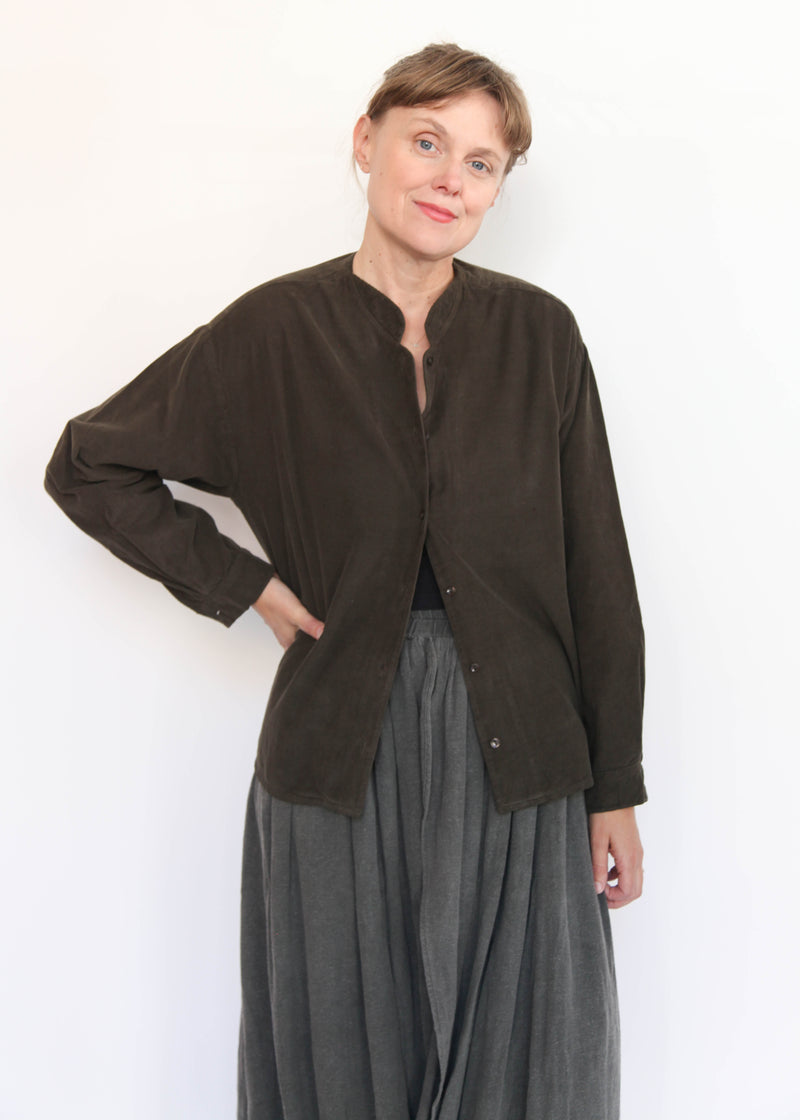 Nehru Shirt - Dark Forest