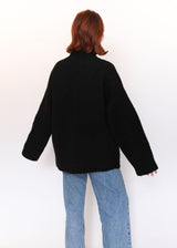 Double Face Cardigan - Black