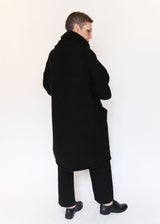 Double Face Long Coat - Black OS