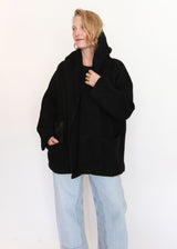 Double Face Coat - Black
