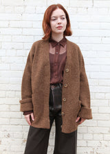Double Face Cardigan - Rust