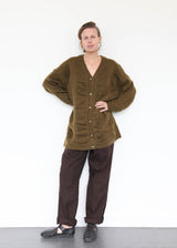 Waterfall Cardigan - Dark Olive