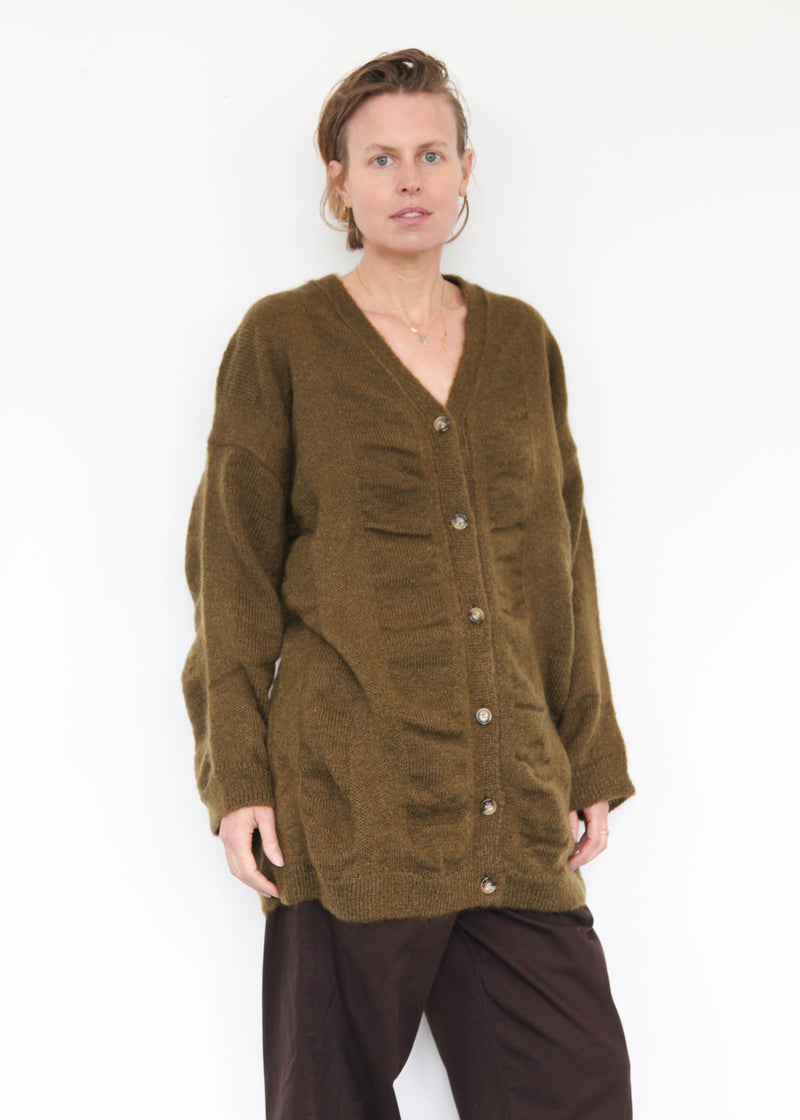 Waterfall Cardigan - Dark Olive