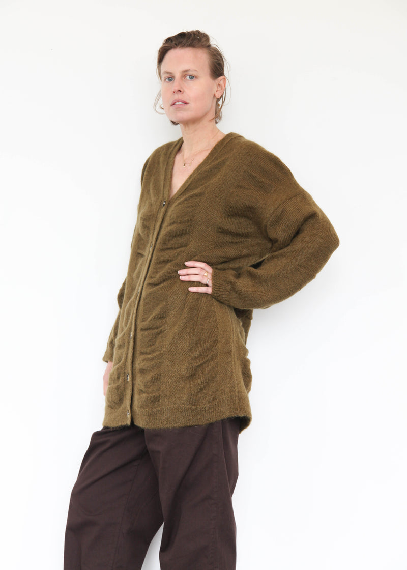 Waterfall Cardigan - Dark Olive