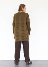 Waterfall Cardigan - Dark Olive