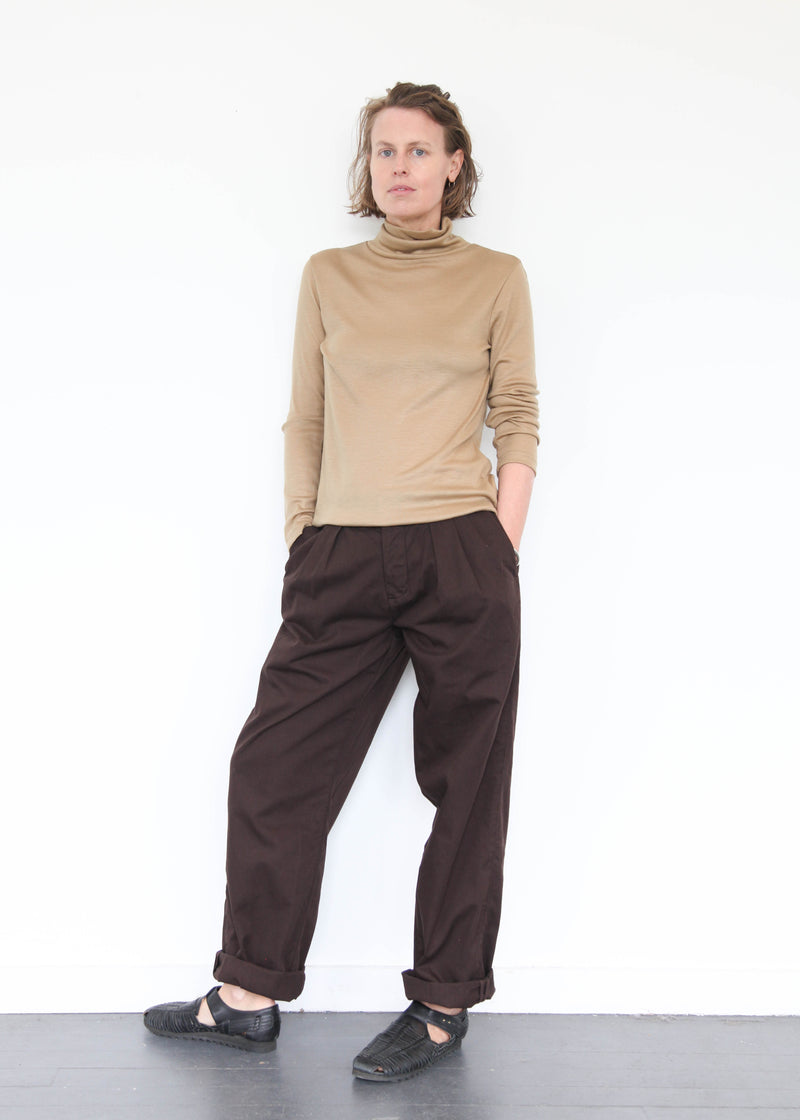 Wool Turtleneck - Camel