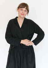 Cropped L/S Shirt - Black