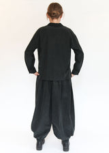 Cropped L/S Shirt - Black