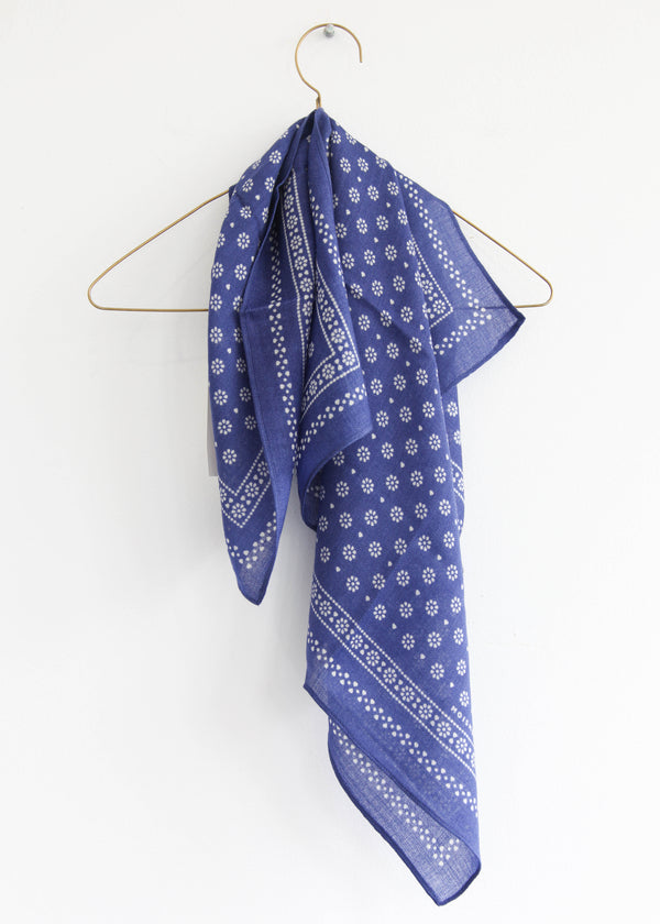 Foulard No676 - Denim Blue