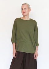 Loose Fit L/S Tee - Army