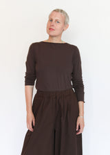 L/S Boatneck - Dk Plum