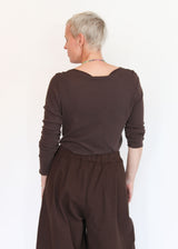 L/S Boatneck - Dk Plum