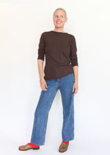 L/S Boatneck - Dk Plum