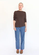 L/S Boatneck - Dk Plum