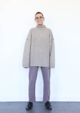 Ottoman Turtleneck - Moth/Carrara