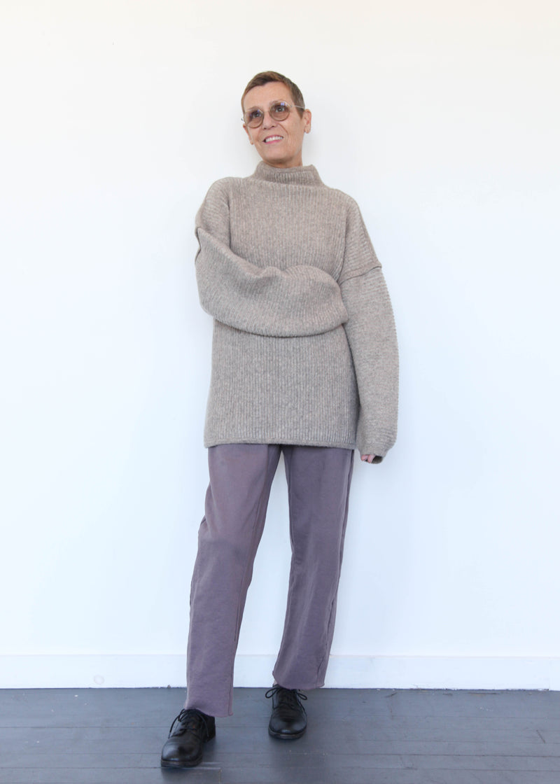 Ottoman Turtleneck - Moth/Carrara