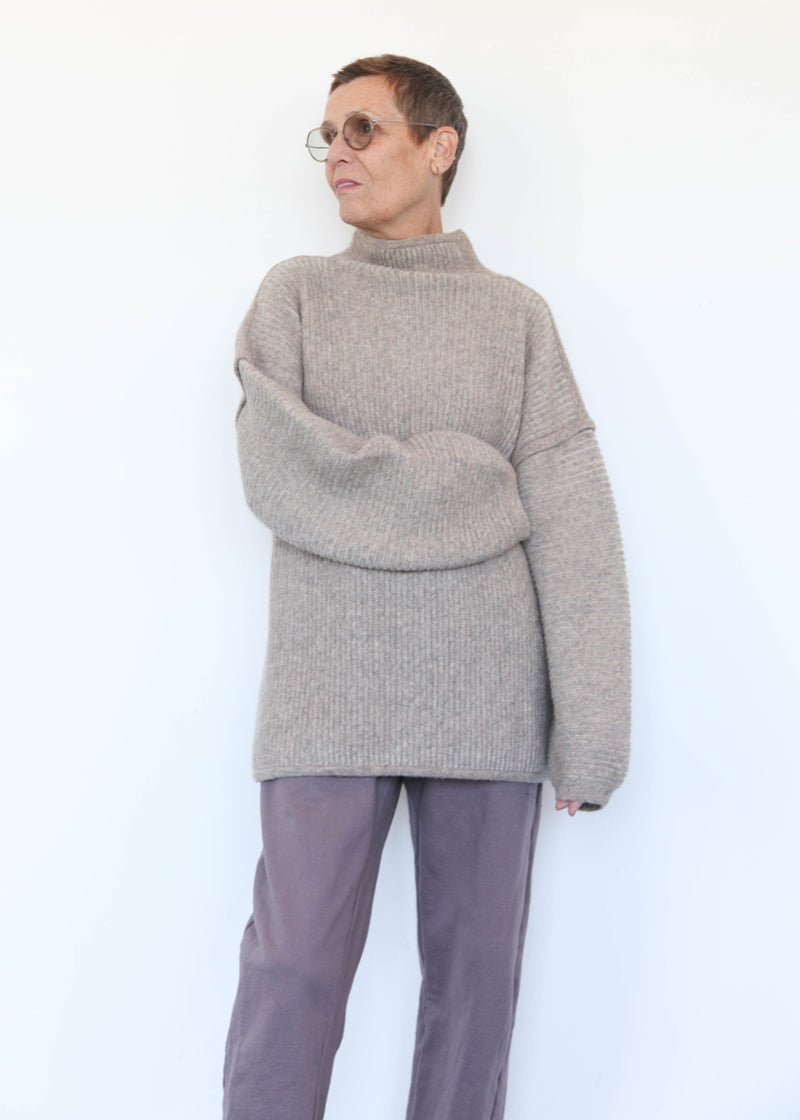 Ottoman Turtleneck - Moth/Carrara