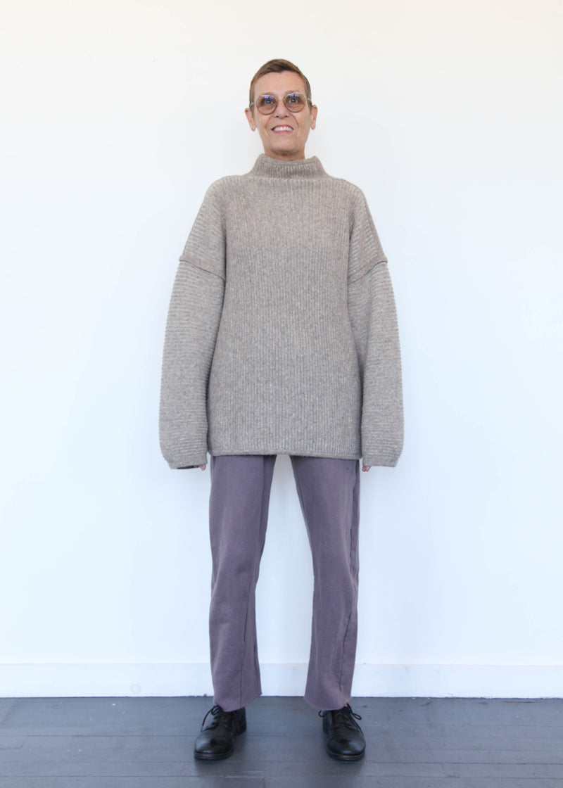 Ottoman Turtleneck - Moth/Carrara