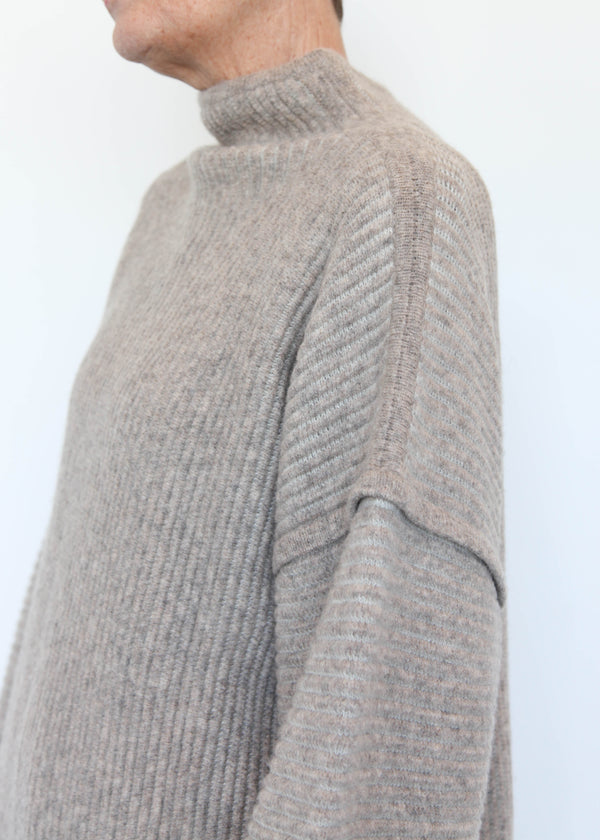 Ottoman Turtleneck - Moth/Carrara