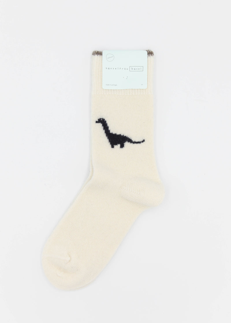 Dino Cashmere Crew - Ivory