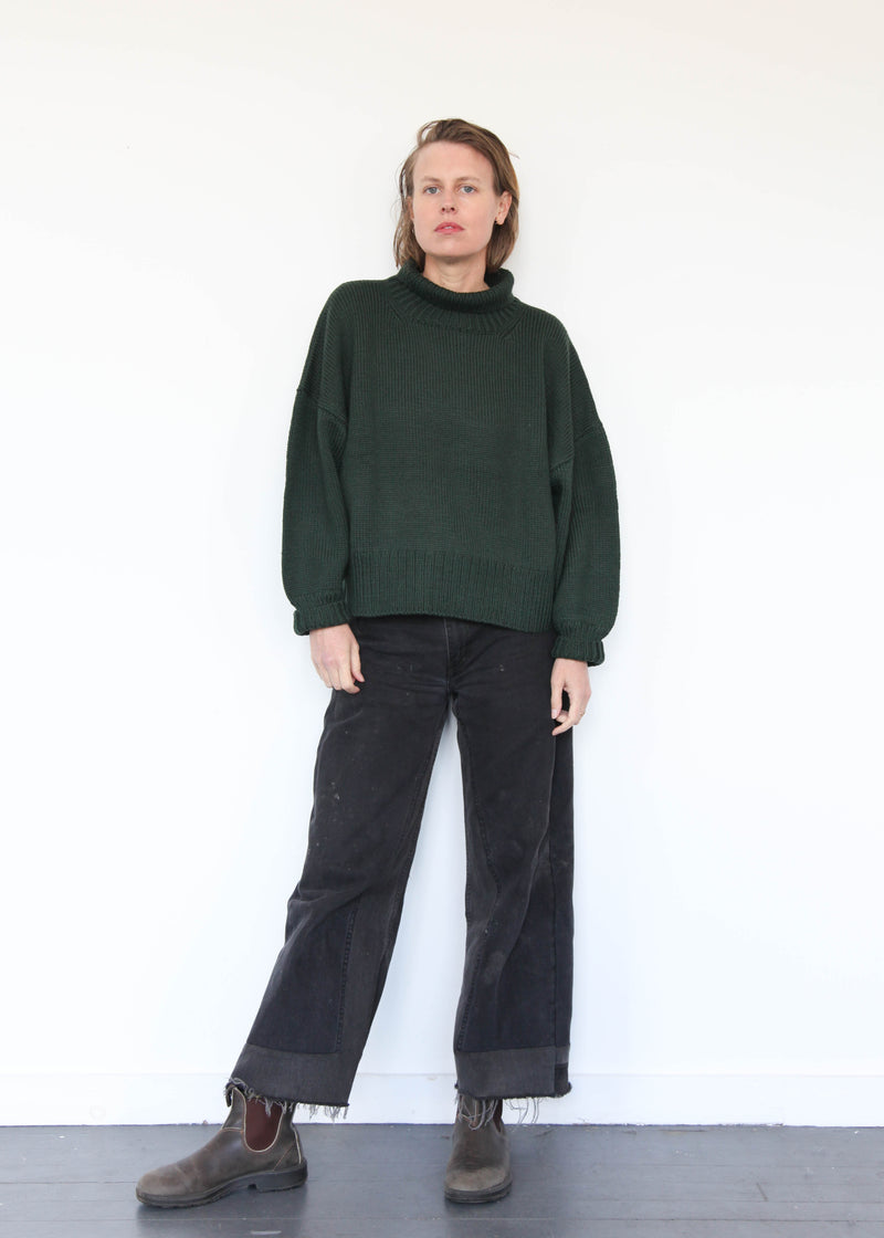 Rhys Turtleneck Sweater - Forest