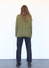 Whole Garment Turtleneck Pullover- Khaki