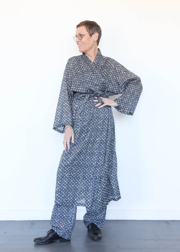 Kimono Robe - Marge Blue OS