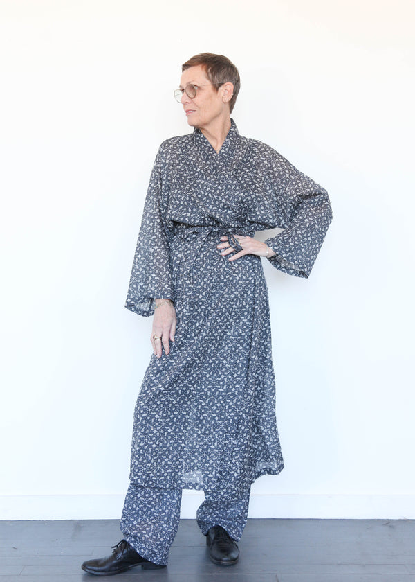 Kimono Robe - Marge Blue OS