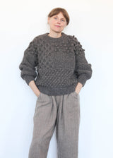 Hand Knit Pullover Mocha