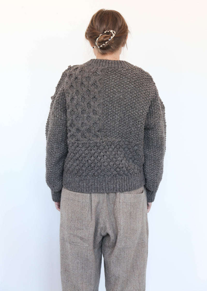 Hand Knit Pullover Mocha