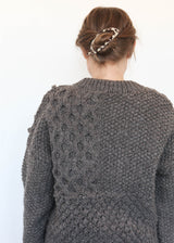 Hand Knit Pullover Mocha