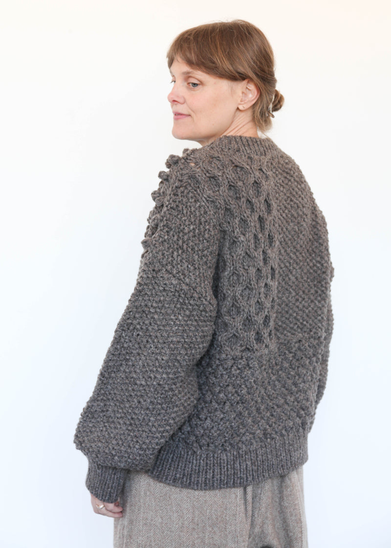 Hand Knit Pullover Mocha