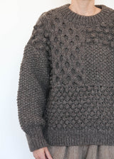 Hand Knit Pullover Mocha