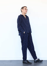 Dark Indigo Dot Pants