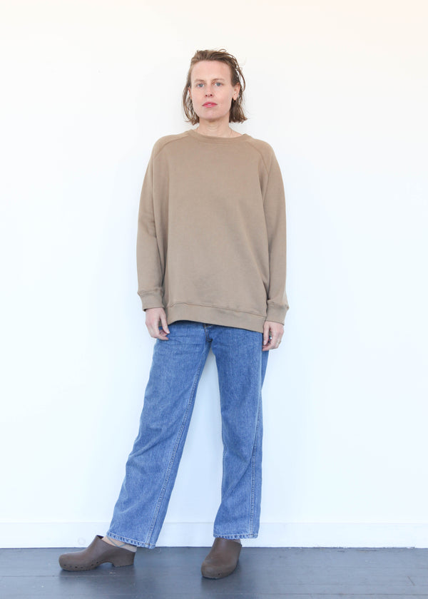 French Terry Pullover Beige