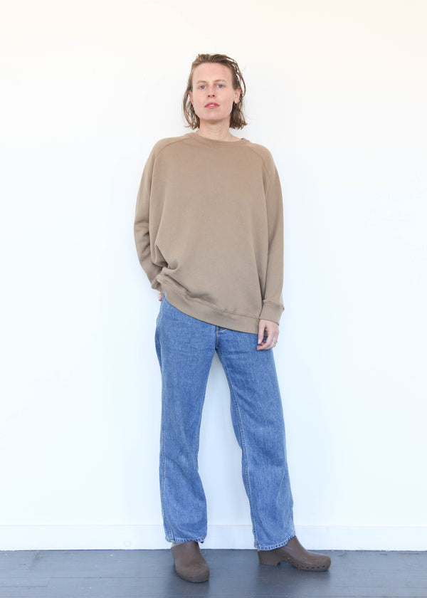 French Terry Pullover Beige