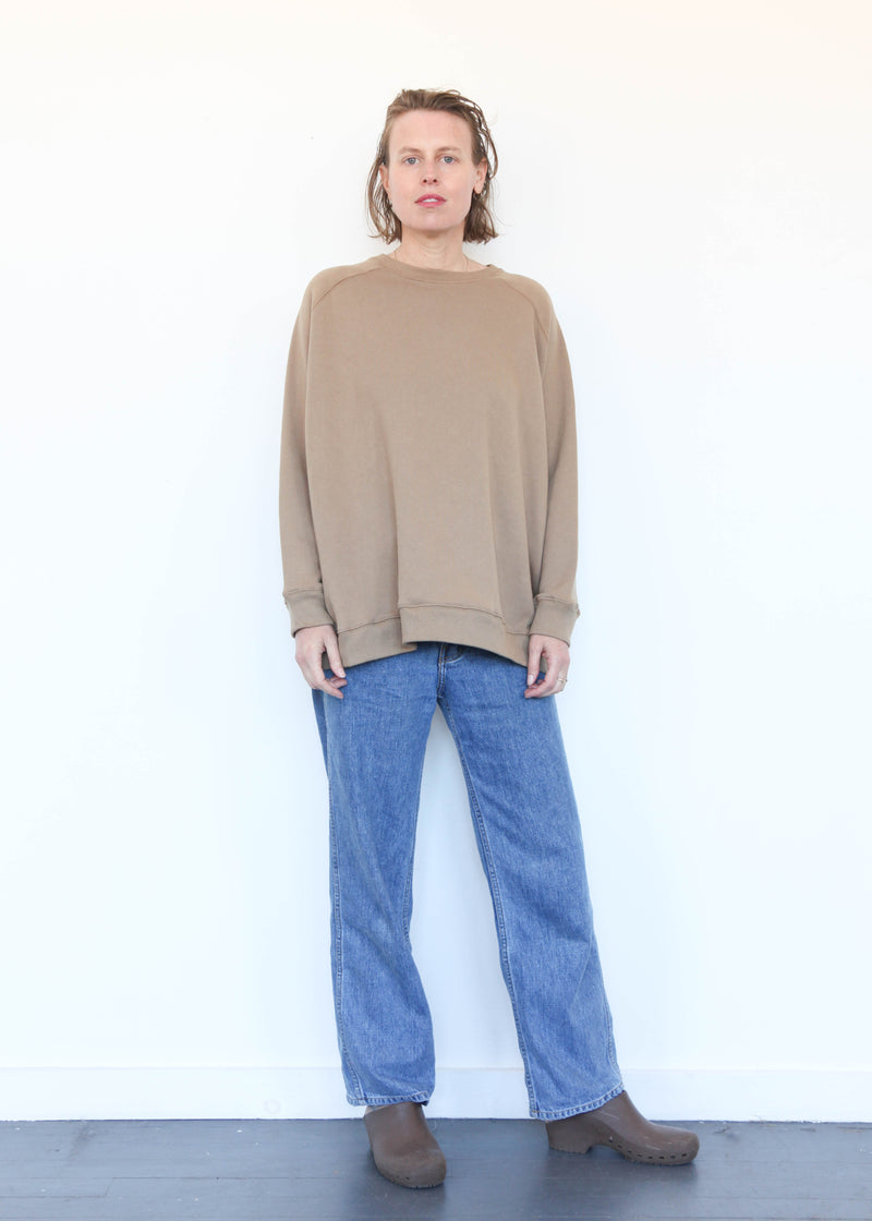 French Terry Pullover Beige