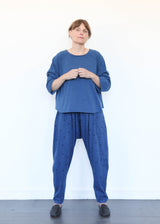 Light Indigo Dot Pants