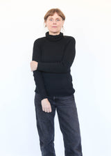 Whole Garment Turtleneck- Black