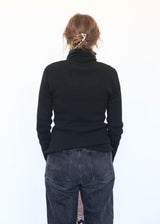 Whole Garment Turtleneck- Black