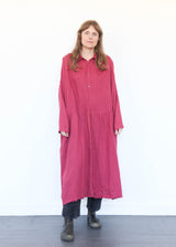 Color Linen Dress Pink