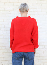 Amelia Cardigan in Supreme Alpaca - Coral