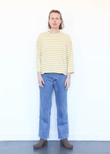 Striped Pullover Natural/Mustard