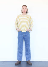 Striped Pullover Natural/Mustard