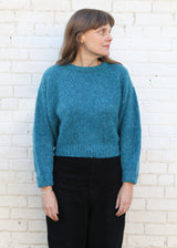 Balloon Sleeve Sweater - Teal