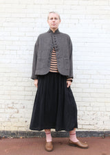 Wool Gauze Houndstooth Jacket