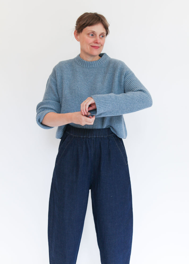Barrel Pant - Dark Indigo